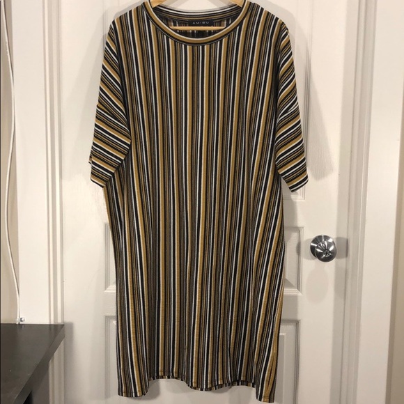 Amisu striped dress - Picture 1 of 8